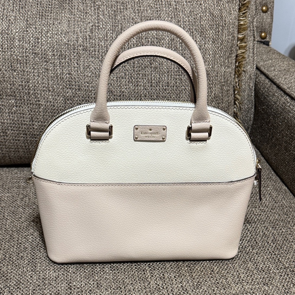Kate Spade Cream and Tan Satchel